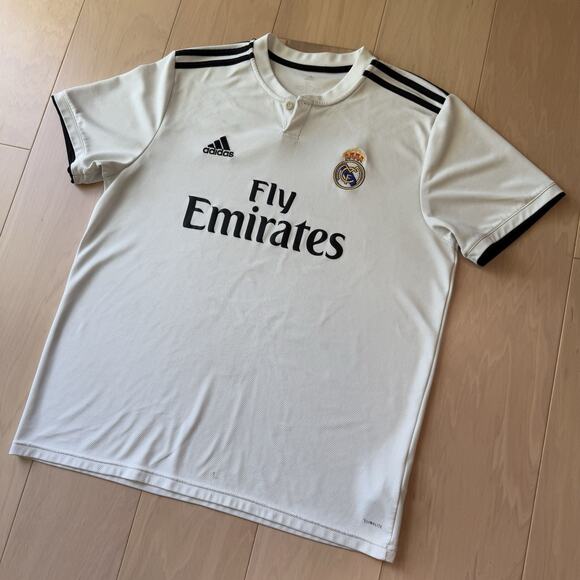 Real Madrid Jersey XL WhiteAdidas Sportswear Ronaldo Soccer Fifa World Cup - Picture 9 of 9